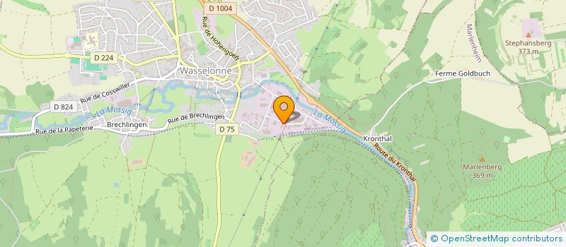 localisation de l'entreprise SOLARTECH  WASSELONNE