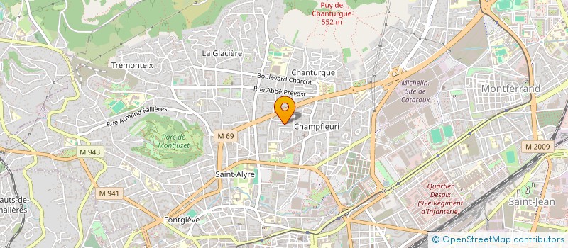 localisation de l'entreprise SOLARWRAP 63  CLERMONT-FERRAND