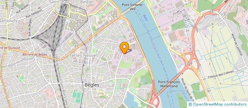 localisation de l'entreprise SOLAS ELECTRICITE à BEGLES
