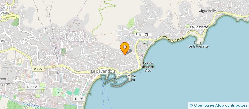 localisation de l'entreprise SOLASTER  LE LAVANDOU