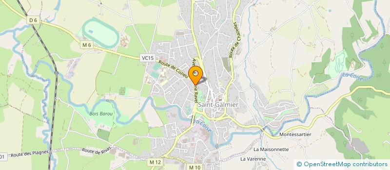 localisation de l'entreprise SOLAUBAT  SAINT-GALMIER