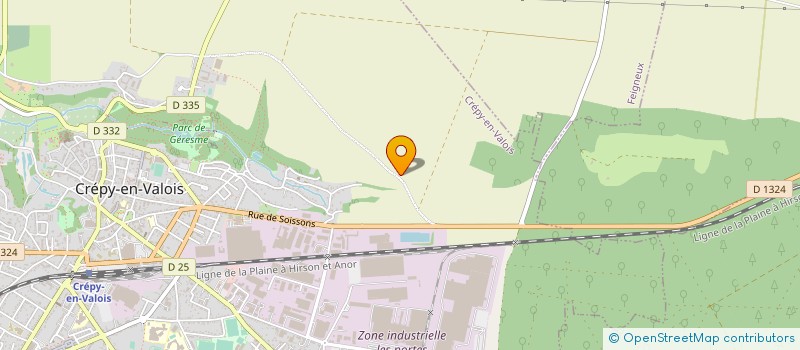 localisation de l'entreprise SOLAUFIL SA à CREPY-EN-VALOIS