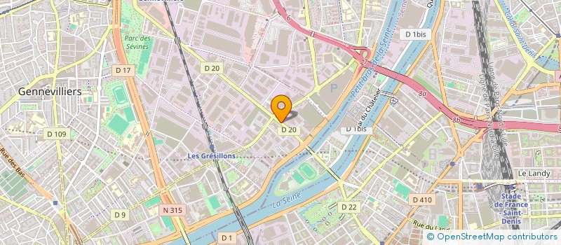 localisation de l'entreprise SOLAXA  GENNEVILLIERS