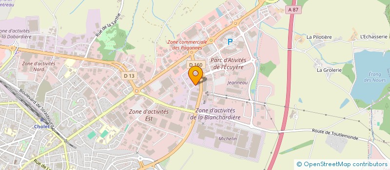 localisation de l'entreprise SOLAYCE à CHOLET