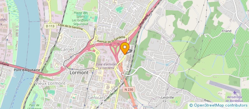 localisation de l'entreprise SOLAZ  LORMONT