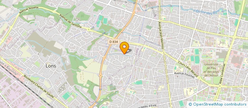 localisation de l'entreprise SOLAZUL à LONS