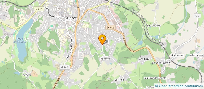 localisation de l'entreprise SOLDAT LOISIRS à GUERET