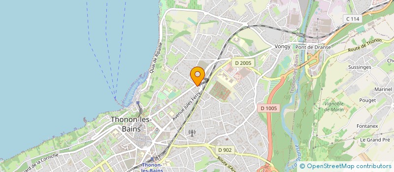 localisation de l'entreprise SOLDICA à THONON-LES-BAINS