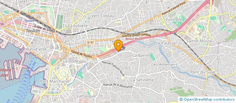 localisation de l'entreprise SOLDIS à TOULON