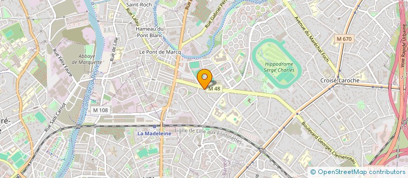 localisation de l'entreprise SOLEAIRE à MARCQ-EN-BARŒUL