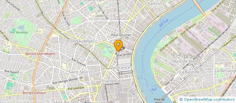 localisation de l'entreprise SOLEAR à BORDEAUX
