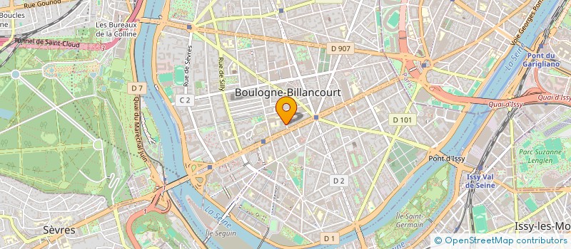 localisation de l'entreprise SOLEARTISTES à BOULOGNE-BILLANCOURT