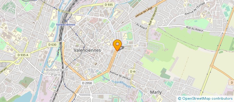 localisation de l'entreprise SOLEAS à VALENCIENNES