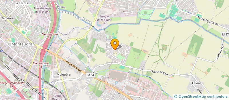 localisation de l'entreprise SOLEASE à SAINT-ORENS-DE-GAMEVILLE