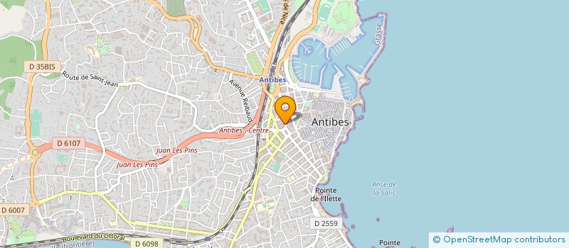 localisation de l'entreprise SOLEAU COIFFURE à ANTIBES