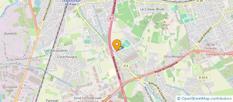 localisation de l'entreprise SOLEBAT  SORGUES