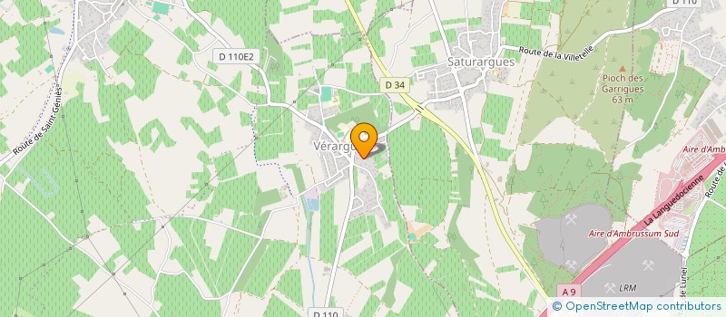 localisation de l'entreprise SOLEC 34 à ENTRE-VIGNES