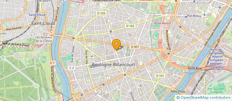 localisation de l'entreprise SOLEC SOLEIL ET ECLAIRAGE à BOULOGNE-BILLANCOURT