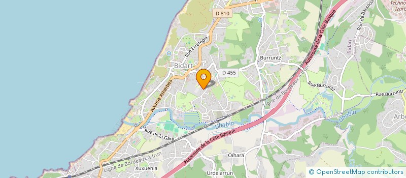 localisation de l'entreprise SOLECH à BIDART