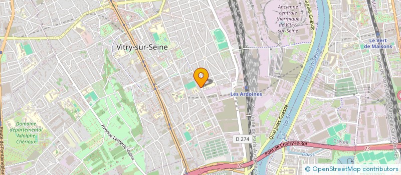 localisation de l'entreprise SOLECLIM à VITRY-SUR-SEINE