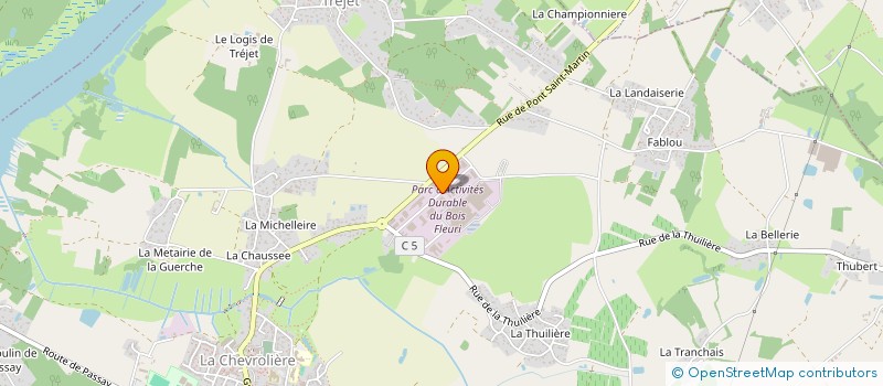 localisation de l'entreprise SOLECSA à LA CHEVROLIERE
