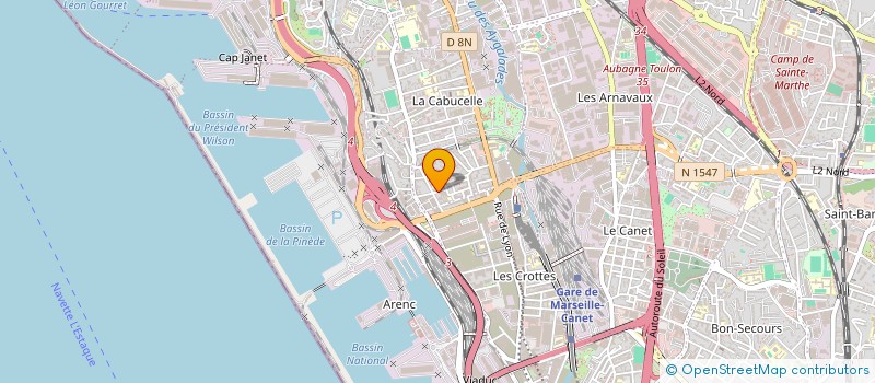 localisation de l'entreprise SOLEDA à MARSEILLE 15EME