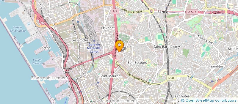 localisation de l'entreprise SOLEDAD à MARSEILLE