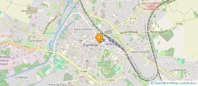 localisation de l'entreprise SOLEDEN à CAMBRAI