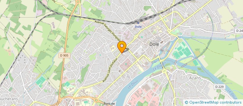 localisation de l'entreprise SOLEDO à DOLE