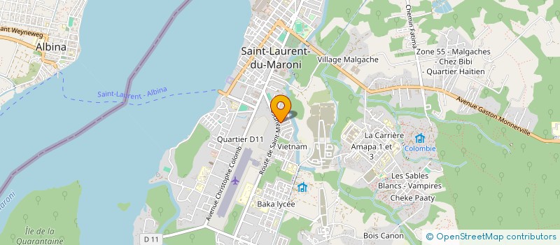 localisation de l'entreprise SOLEGA TPS à SAINT-LAURENT-DU-MARONI