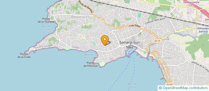 localisation de l'entreprise SOLEIADO à SANARY-SUR-MER