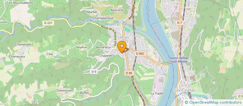 localisation de l'entreprise SOLEIDOR  SARRAS