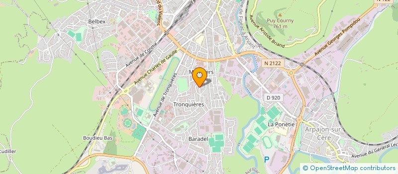 localisation de l'entreprise SOLEIL 365 à AURILLAC