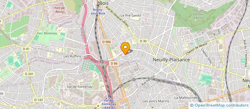 localisation de l'entreprise SOLEIL  ROSNY-SOUS-BOIS