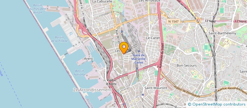 localisation de l'entreprise SOLEIL  MARSEILLE
