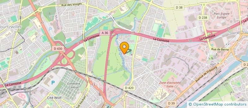 localisation de l'entreprise SOLEIL  ILLZACH