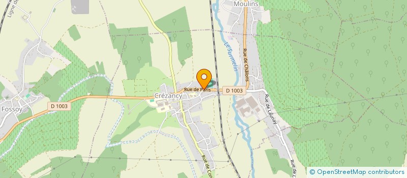 localisation de l'entreprise SOLEIL  CREZANCY