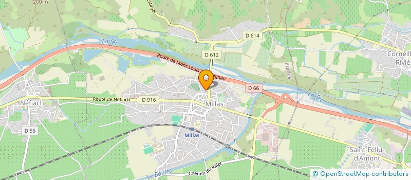 localisation de l'entreprise SOLEIL  MILLAS