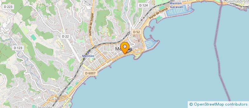 localisation de l'entreprise SOLEIL à MENTON