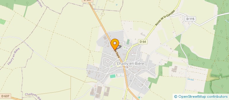 localisation de l'entreprise SOLEIL BLANC  CHAILLY-EN-BIERE