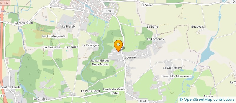 localisation de l'entreprise SOLEIL BLANC  ORGERES