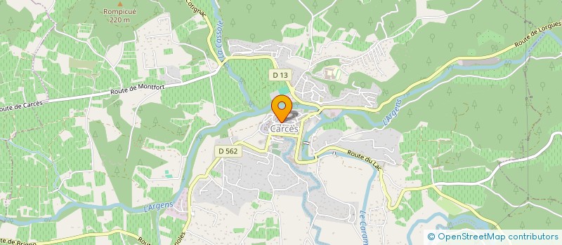 localisation de l'entreprise SOLEIL D ARGENS  CARCES