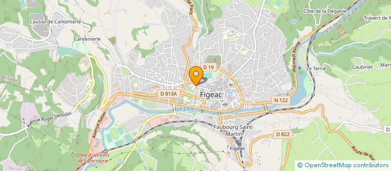 localisation de l'entreprise  SOLEIL D'AUTOMNE  FIGEAC