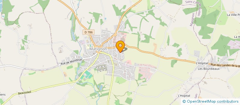 localisation de l'entreprise SOLEIL D AUTOMNE  MATIGNON