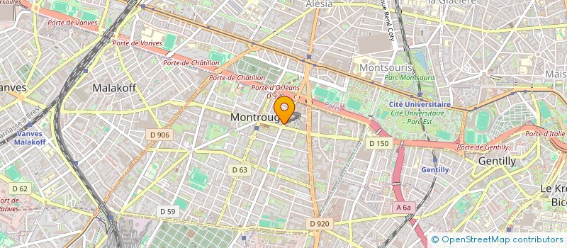 localisation de l'entreprise SOLEIL D'AUTOMNE  MONTROUGE