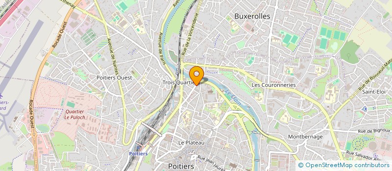 localisation de l'entreprise SOLEIL D'ENCRE STUDIO à POITIERS