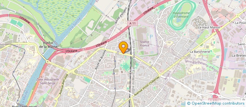 localisation de l'entreprise SOLEIL D'ENFANCE à ANGERS