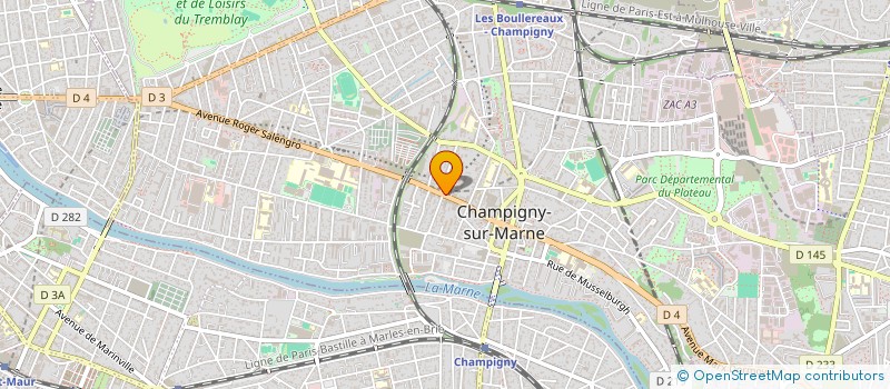 localisation de l'entreprise SOLEIL D'ISTANBUL à CHAMPIGNY-SUR-MARNE