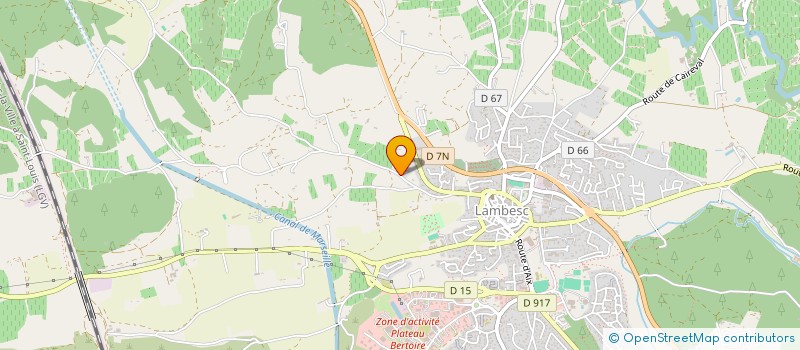 localisation de l'entreprise SOLEIL D'OC  LAMBESC