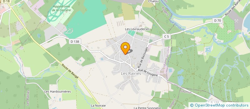 localisation de l'entreprise SOLEIL D OMBRE  LES RAIRIES